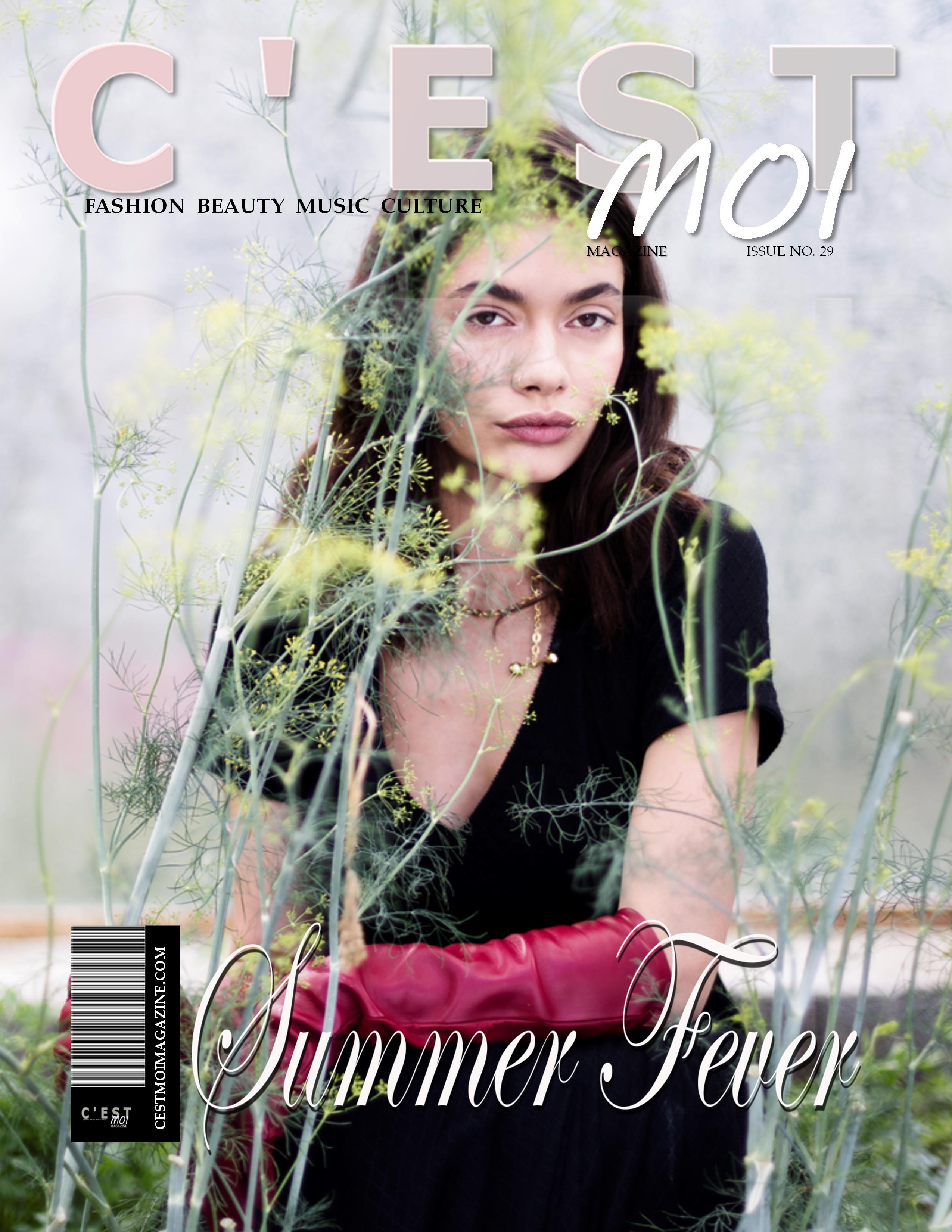 Cover of C`est Moi Magazin by Berlin fashion photographer Caroline Wimmer from her editorial "The Greenhouse Tales"